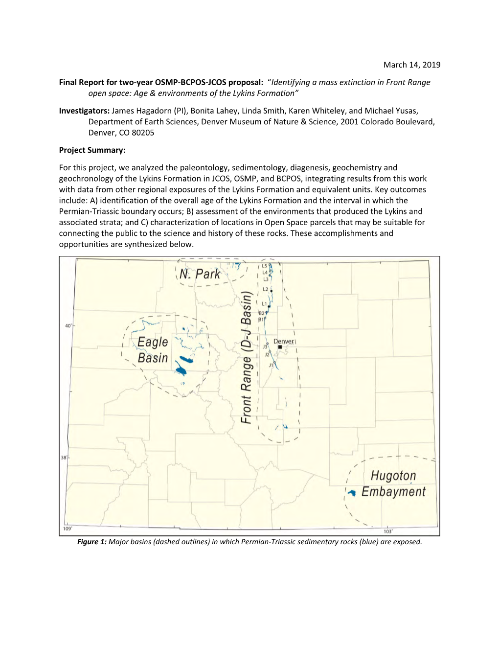 Identifying a Mass Extinction in Front Range Open Space: Age