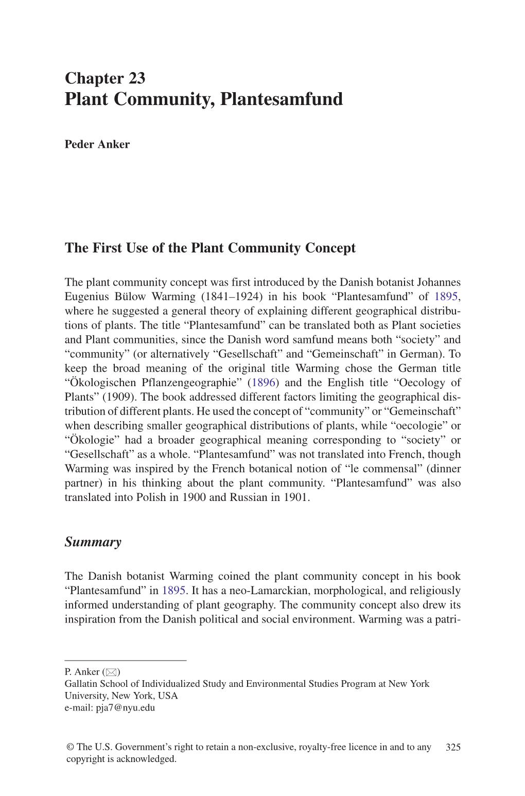 Plant Community, Plantesamfund