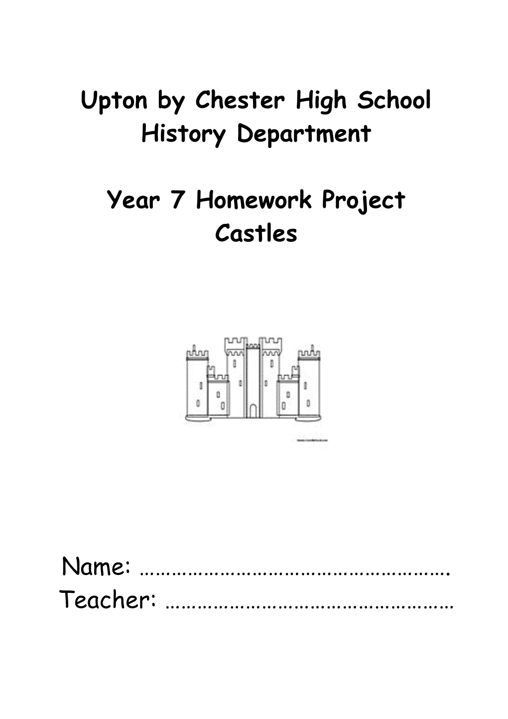 Year 7 History Homework Project