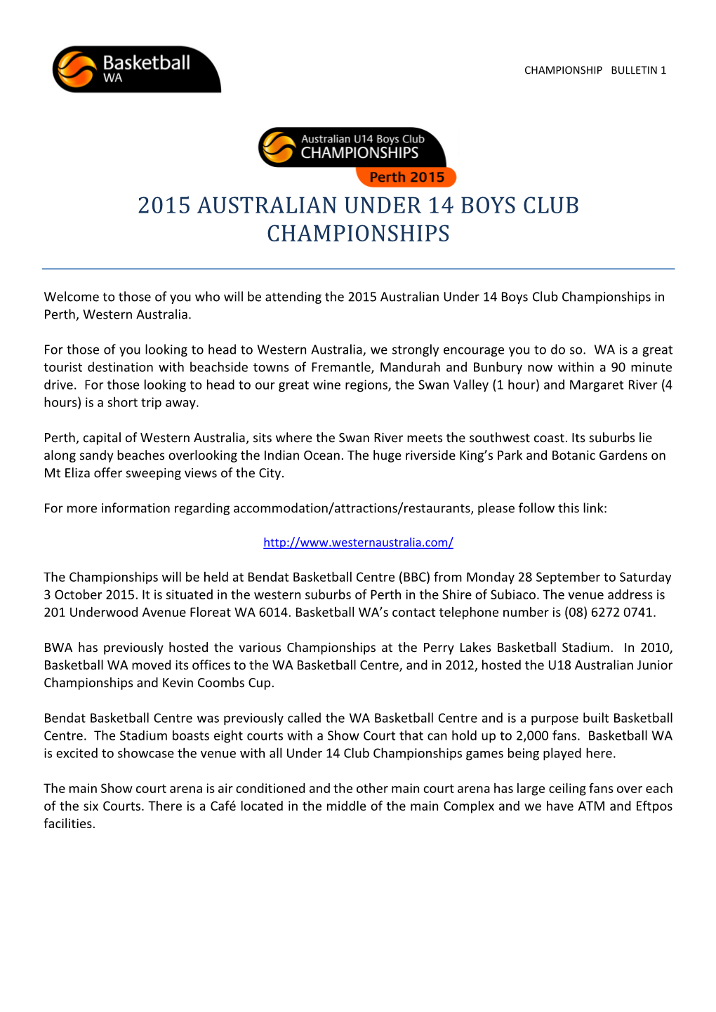2015 Australian Under 14 Boys Club Championships