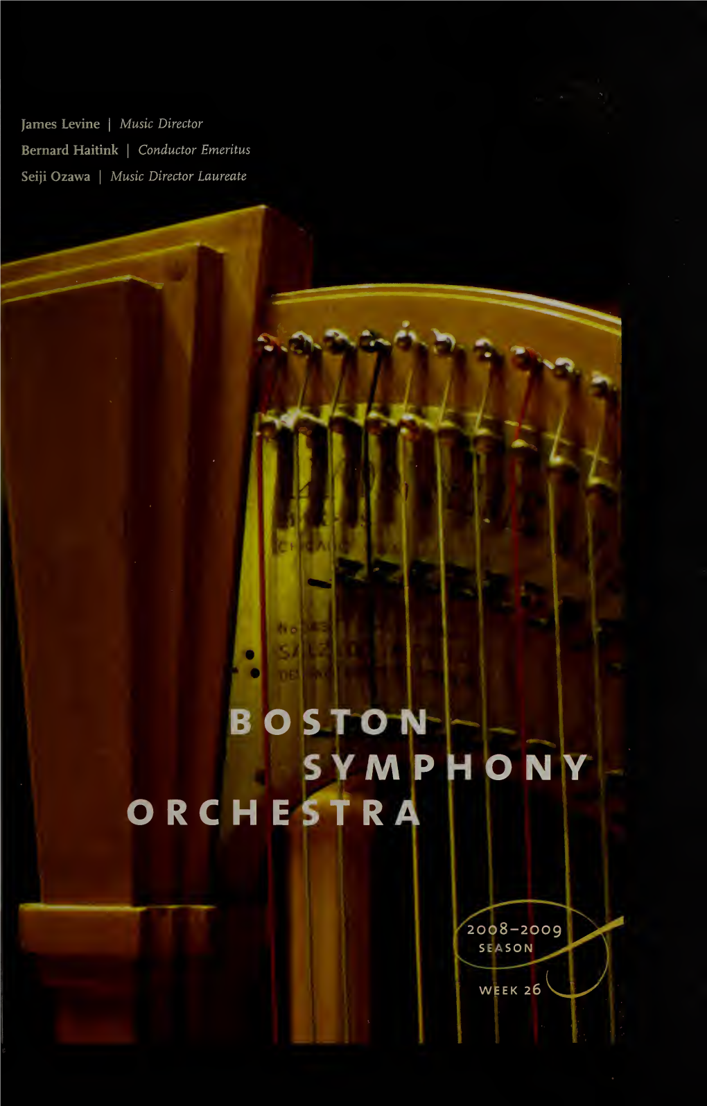 Boston Symphony Orchestra Concert Programs, Season 128, 2008-2009