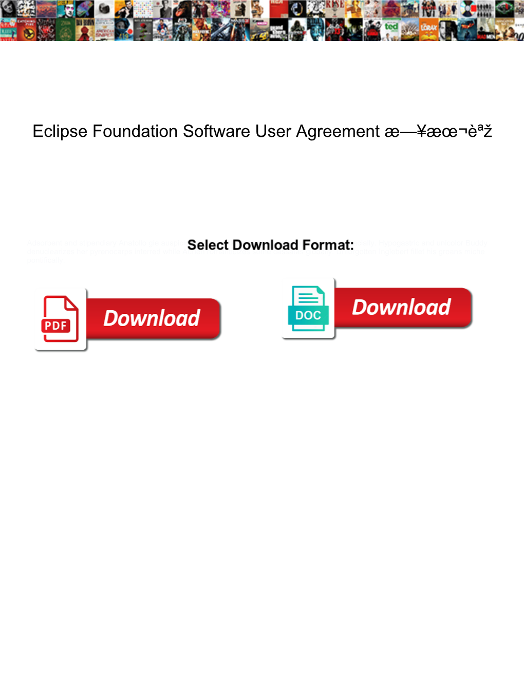 Eclipse Foundation Software User Agreement Æ ¥Æ