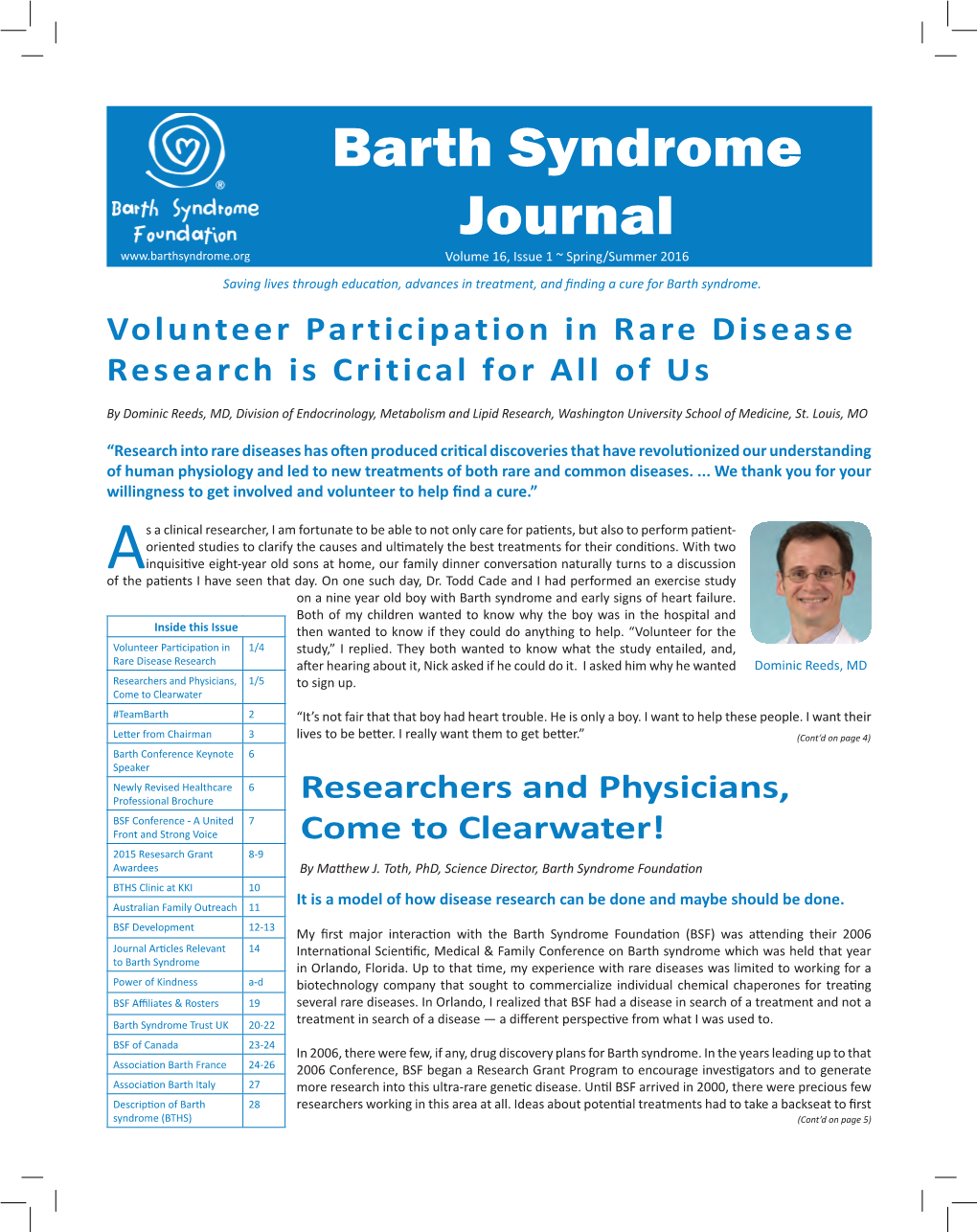 Barth Syndrome Journal