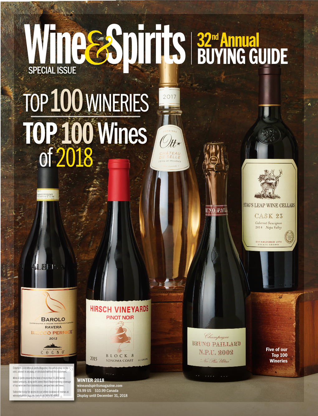 Top 100 Wineries of 2018