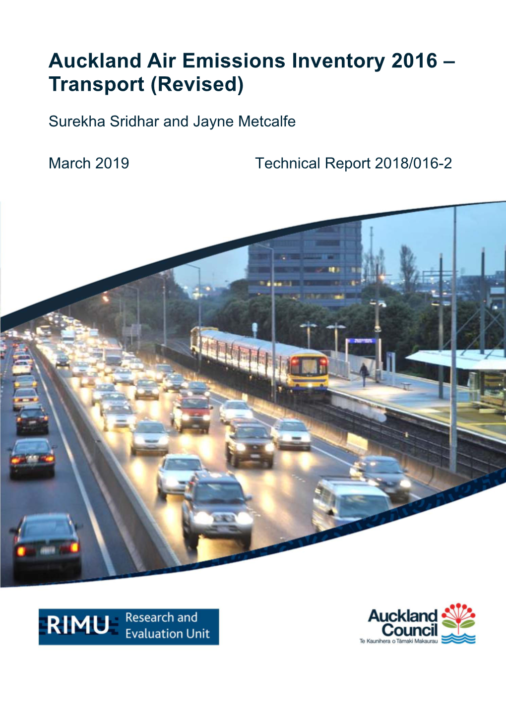 Auckland Air Emissions Inventory 2016 – Transport (Revised)