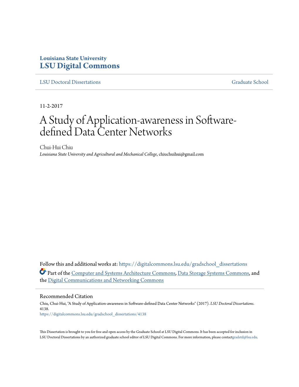 A Study of Application-Awareness in Software-Defined Data Center Networks