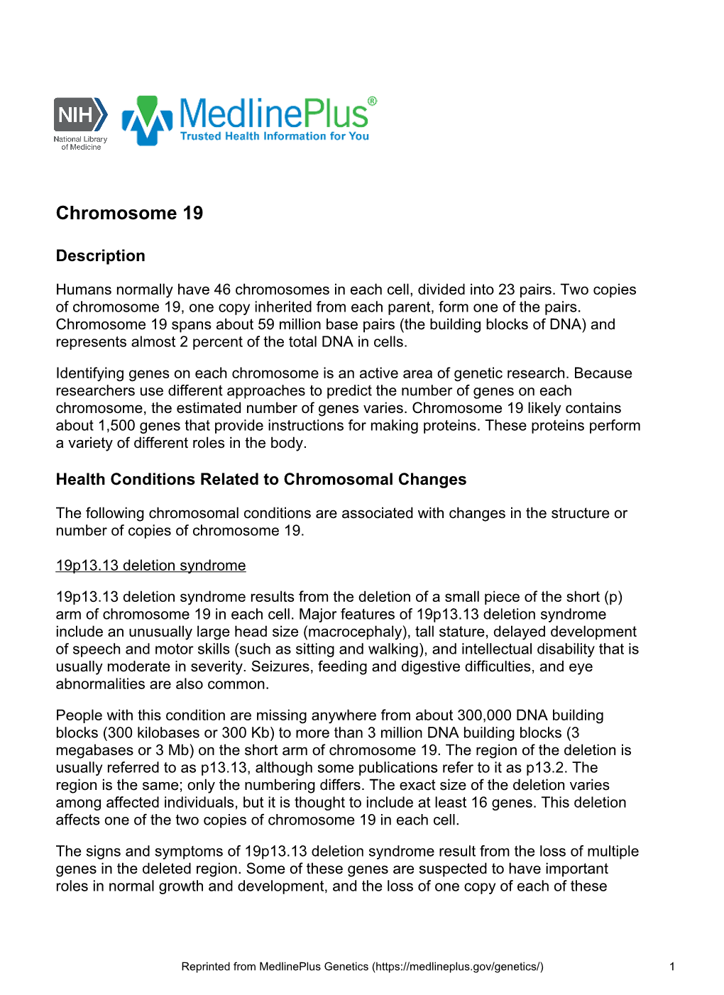 Chromosome 19