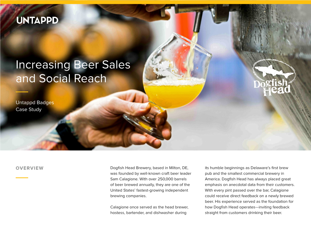 Increasing Beer Sales and Social Reach