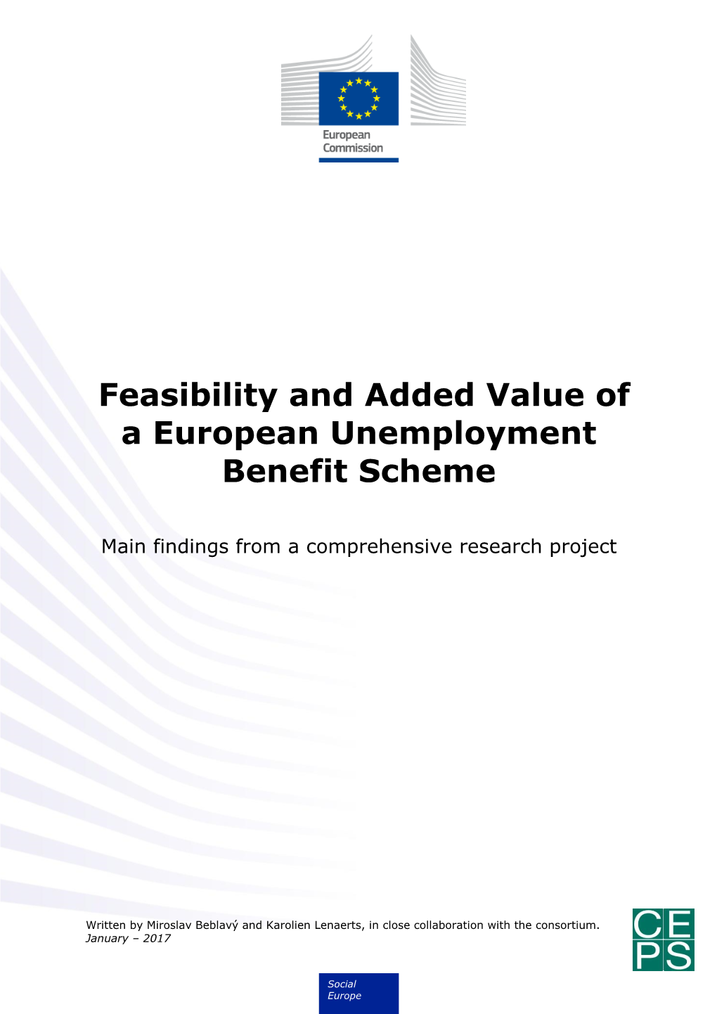 Feasibility and Added Value of a European Unemployment Benefit Scheme