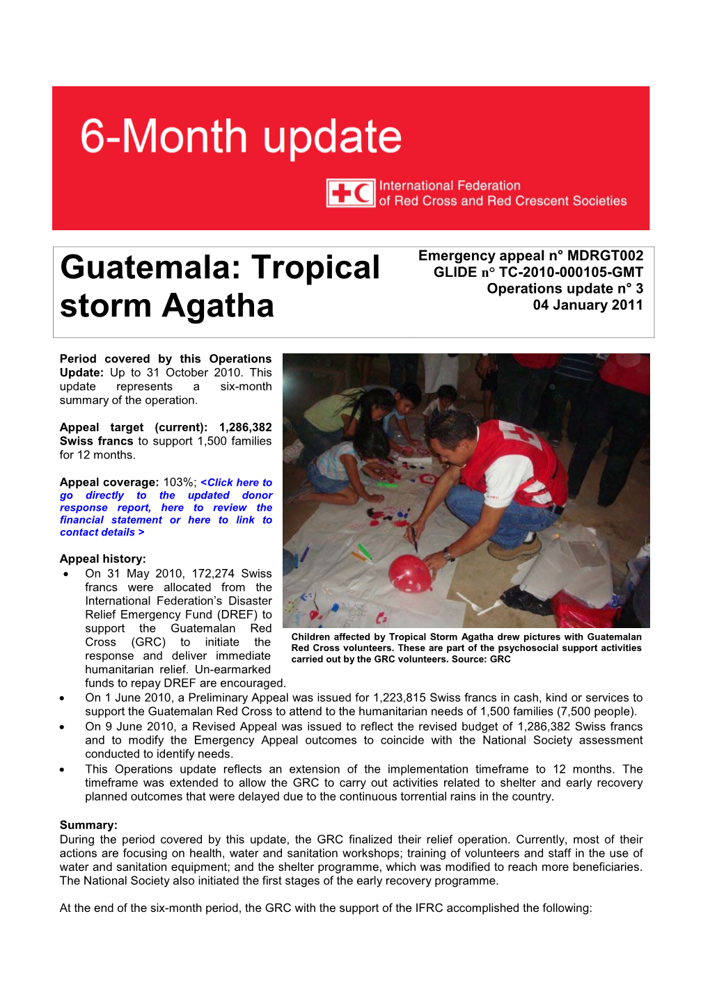 Guatemala: Tropical Storm Agatha