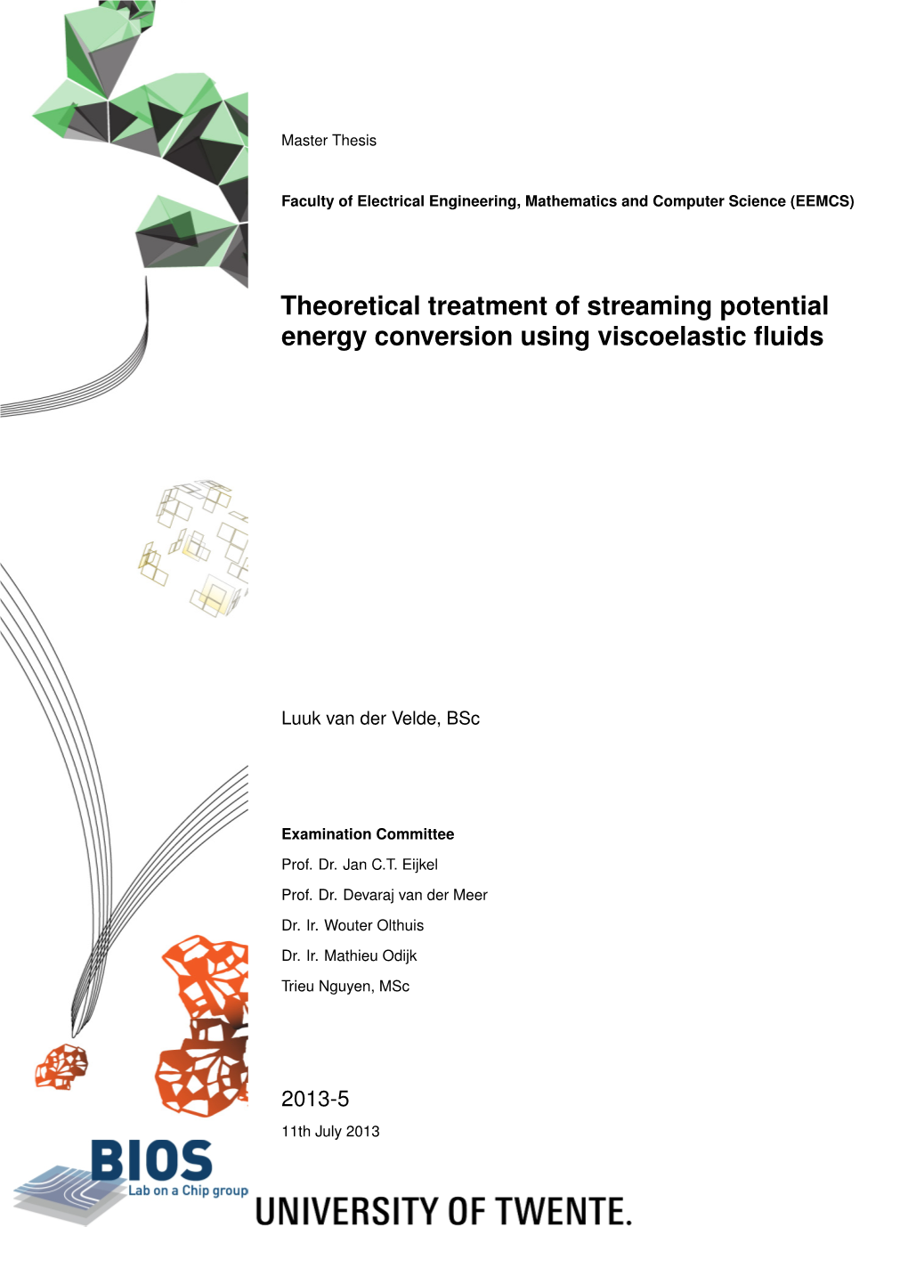 Theoretical Treatment of Streaming Potential Energy Conversion Using Viscoelastic ﬂuids