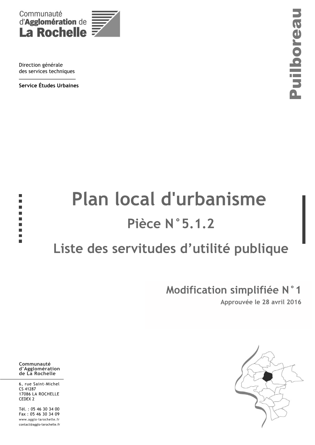 Plan Local D'urbanisme Pièce N°5.1.2 Liste Des Servitudes D’Utilité Publique