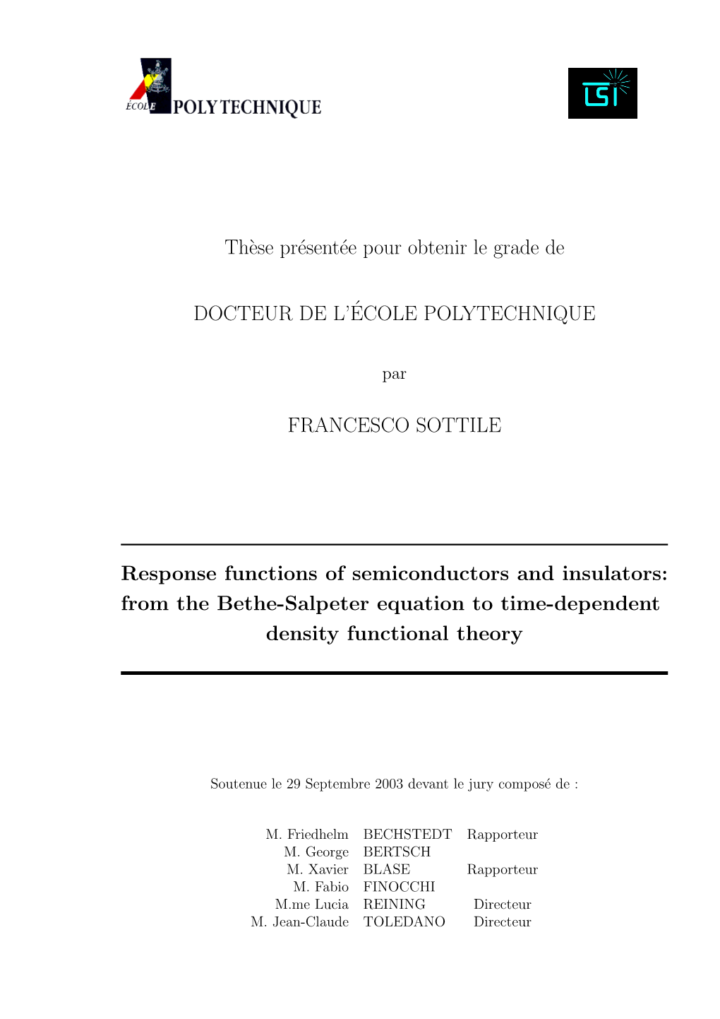From the Bethe-Salpeter Equation to Time-Dependent Density Functional Theory