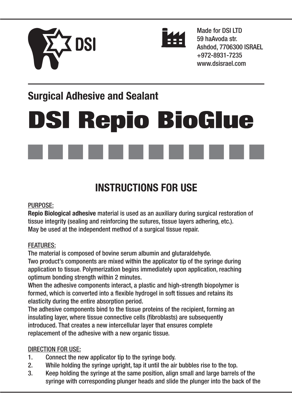 DSI Repio Bioglue