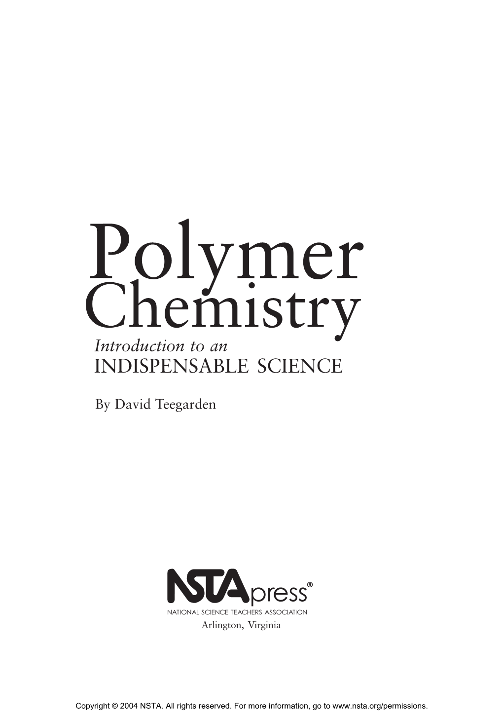 Pi-Xxiv Polymer-Frontmatter.Pmd