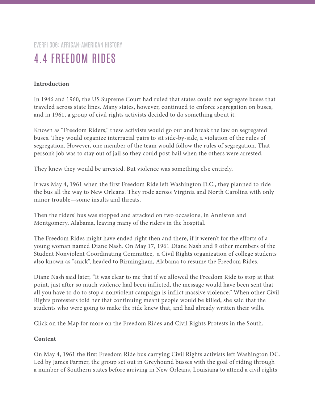 4.4 Freedom Rides