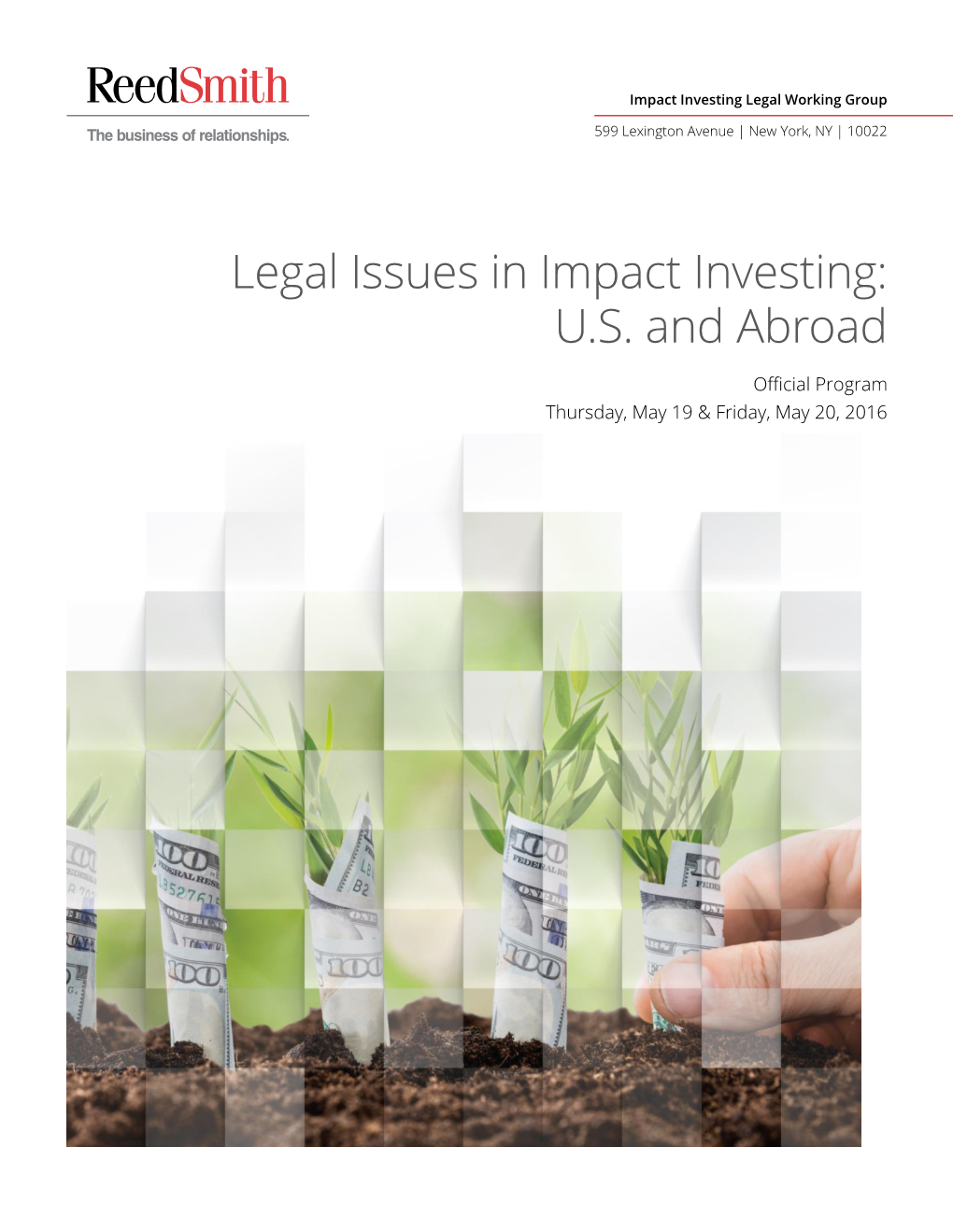 Legal Issues in Impact Investing: U.S