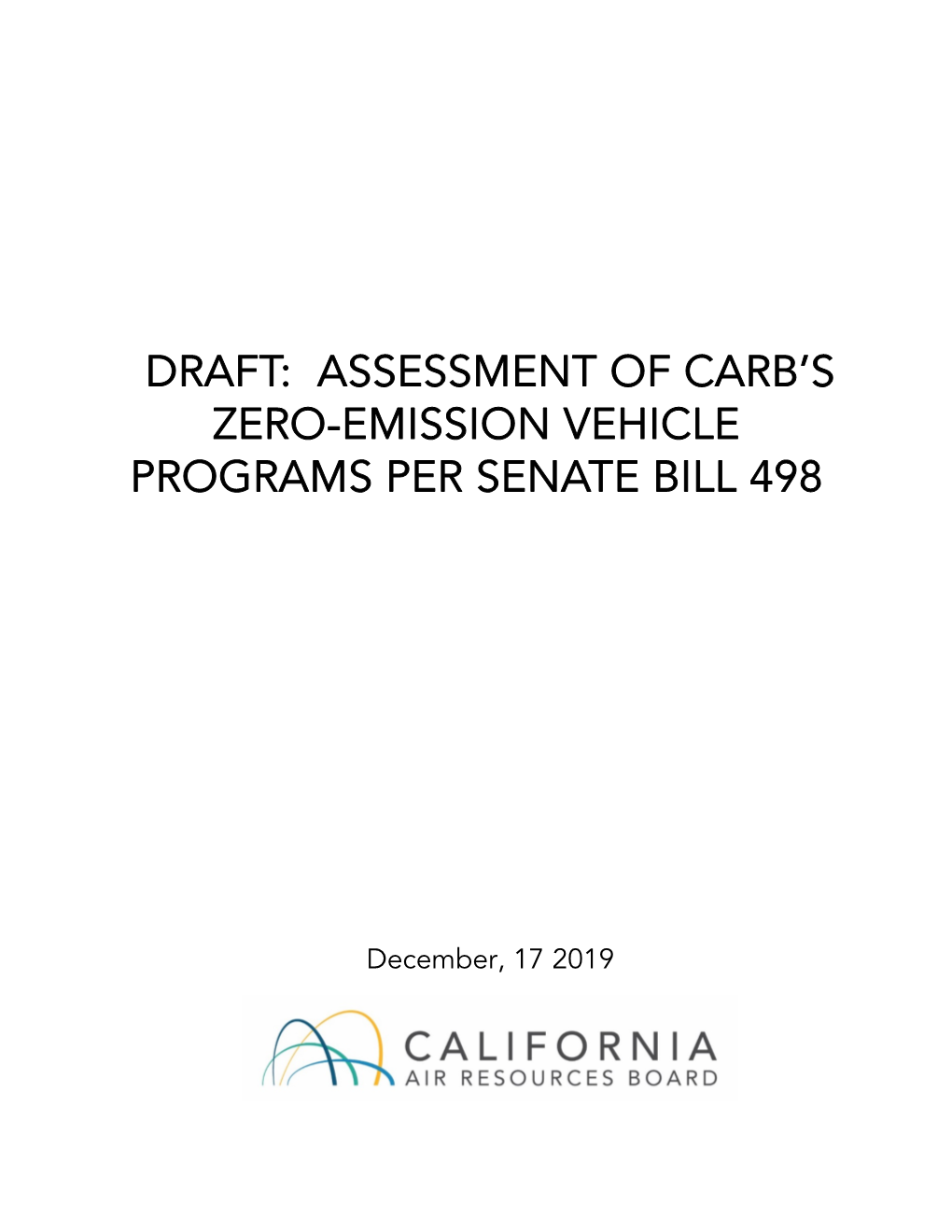 Draft: Assessment of Carb's