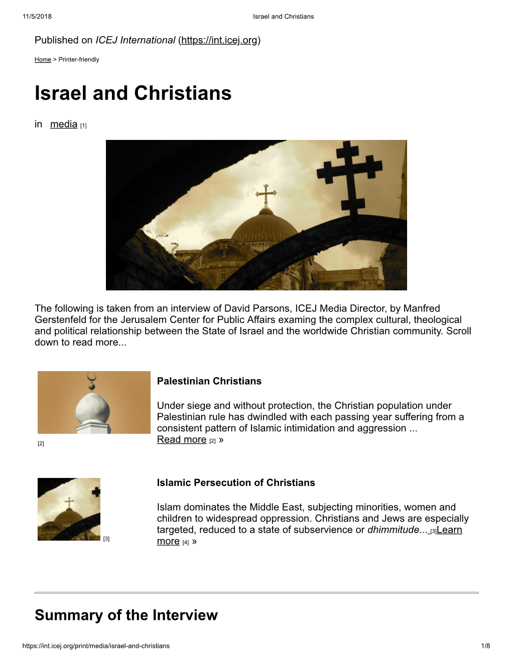 Israel and Christians