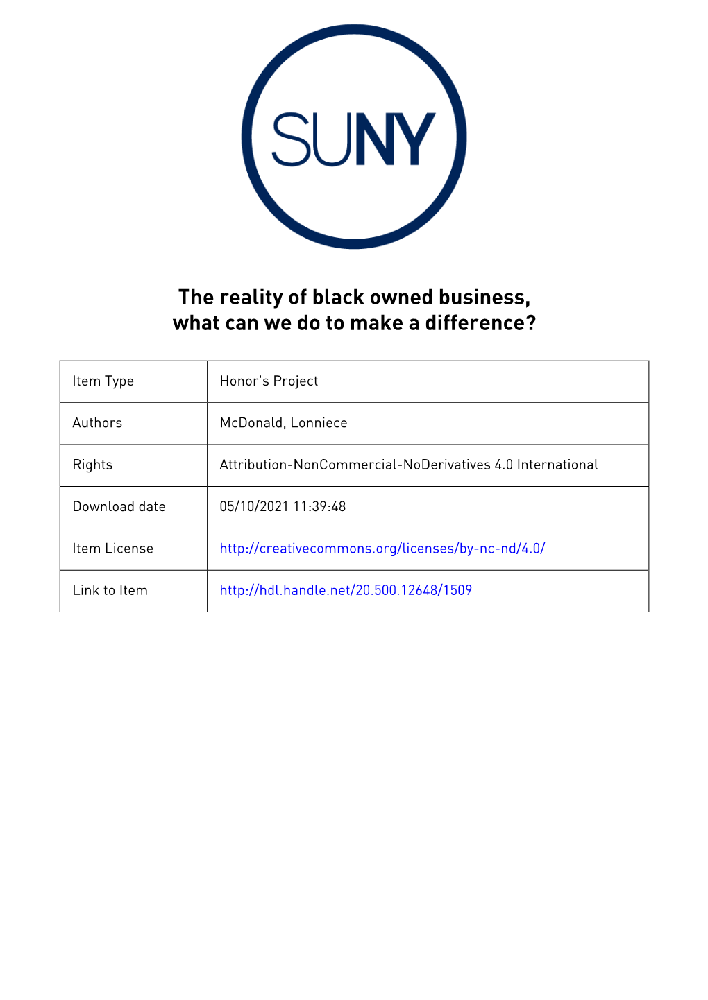 1 the Reality of Black Owned Business, What Can We Do