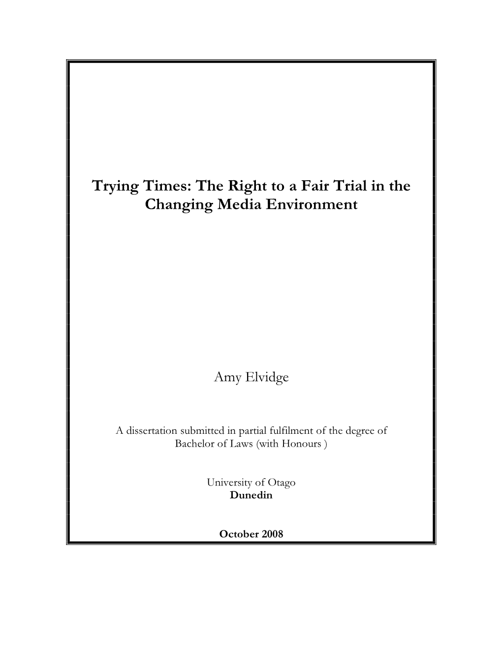 The Right to a Fair Trial in the Changing Media Environment