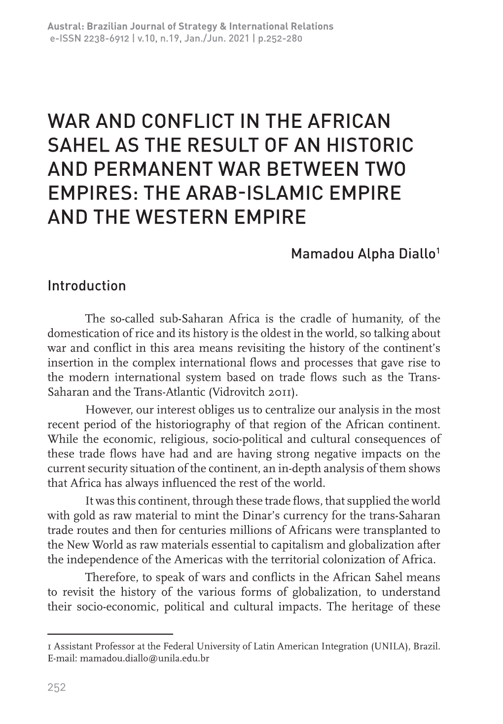 The Arab-Islamic Empire and the Western Empire