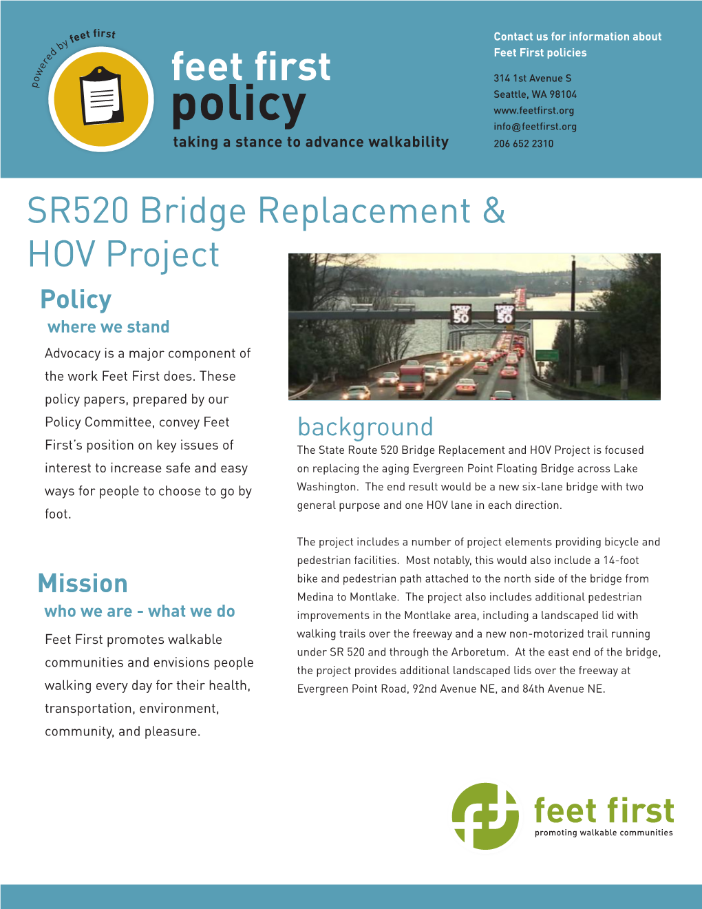 SR520 Bridge Replacement HOV Project