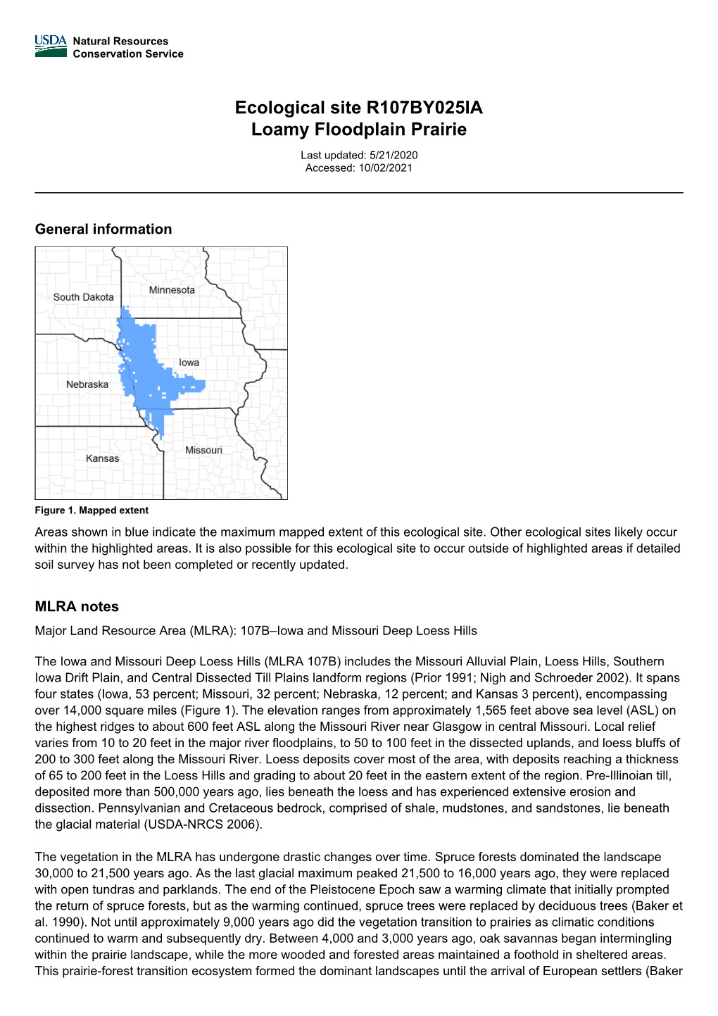 Ecological Site R107BY025IA Loamy Floodplain Prairie