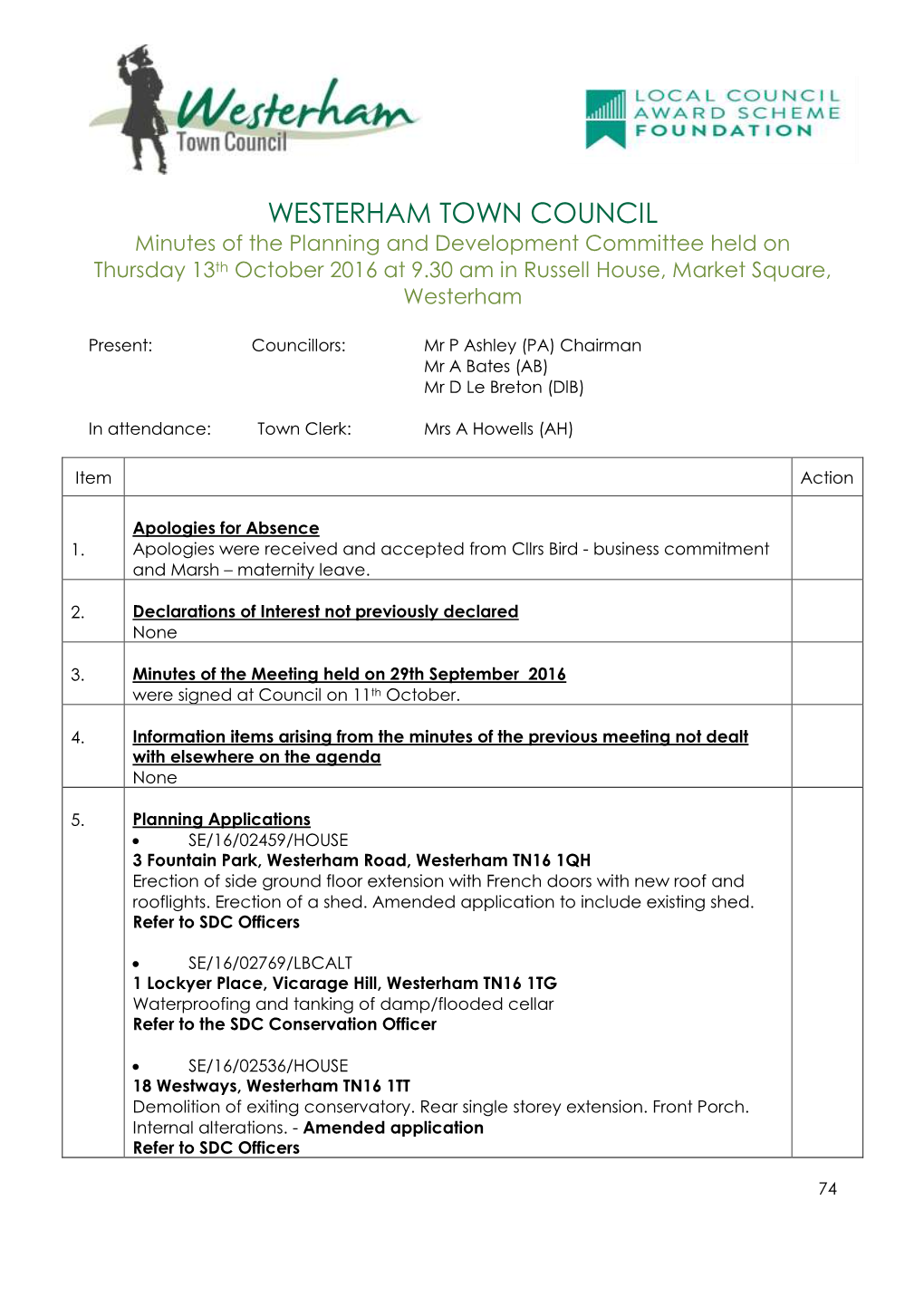 Westerham Parish Council