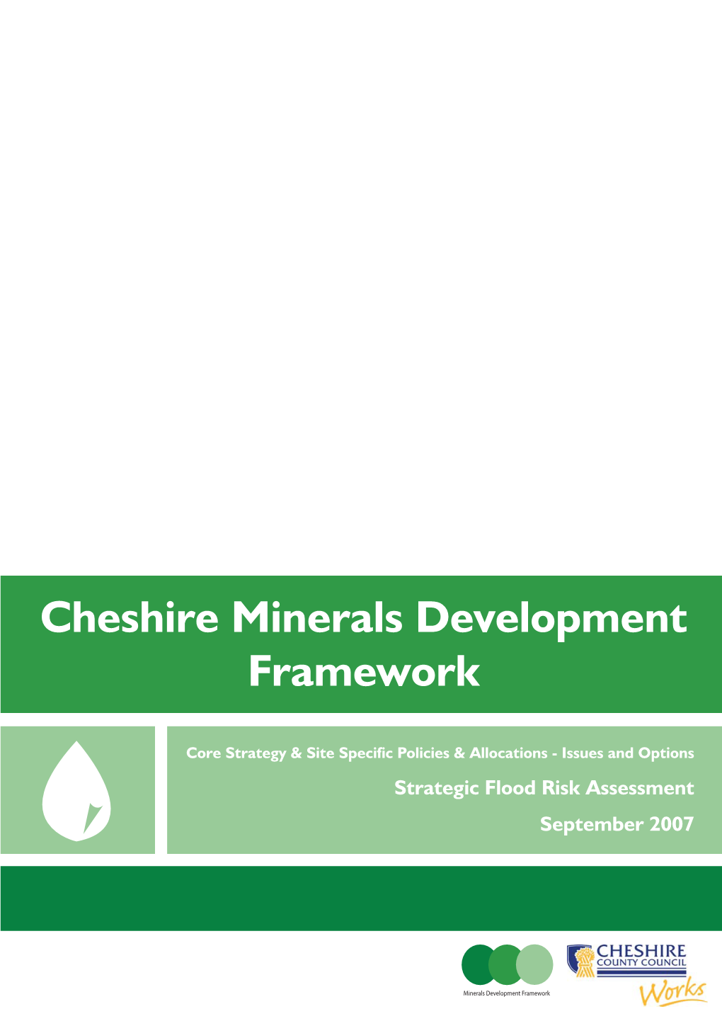 Cheshire Minerals Development Framework