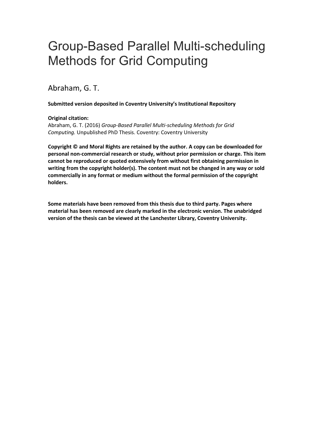 Group-Based Parallel Multi-Scheduling Methods for Grid Computing