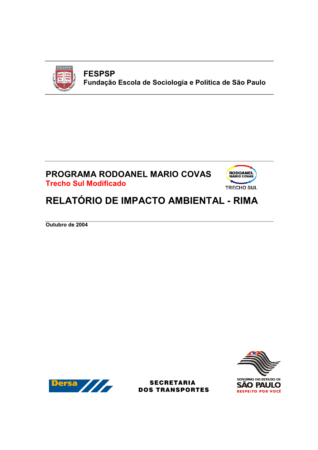 Relatório De Impacto Ambiental - Rima