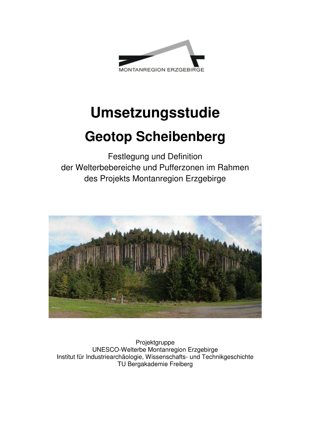 Umsetzungsstudie Geotop Scheibenberg