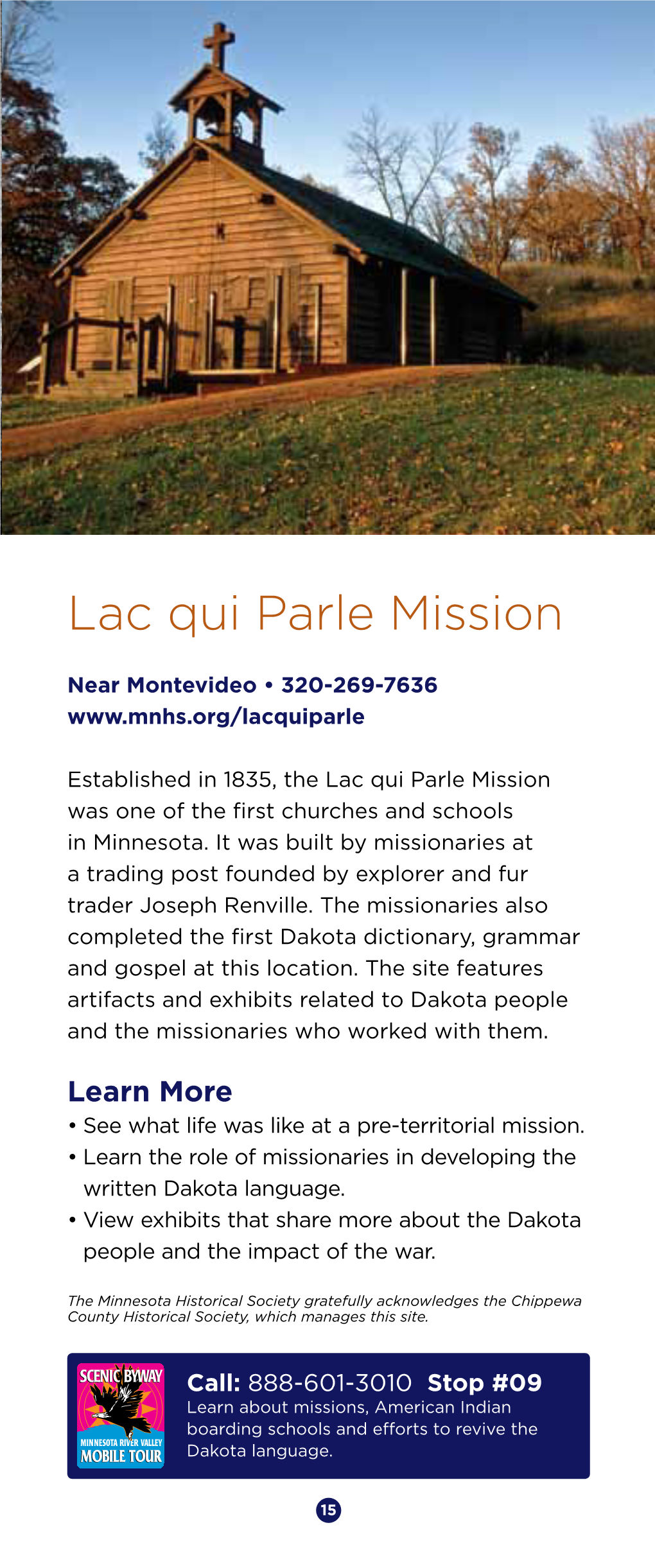 Lac Qui Parle Mission