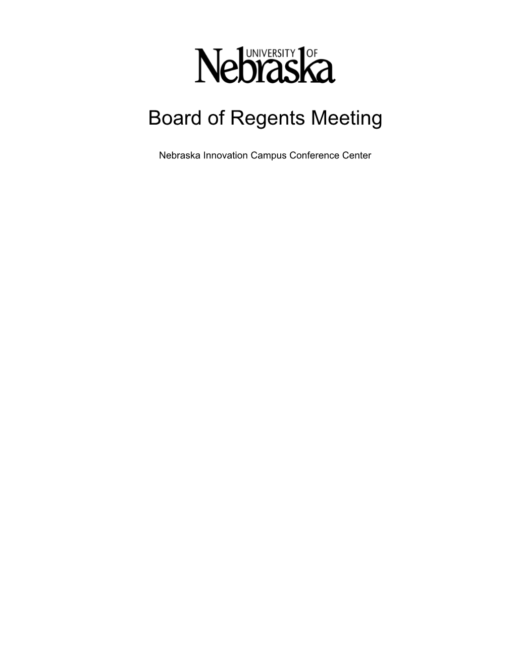 Board of Regents Meeting