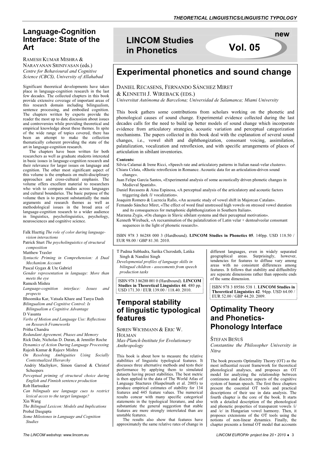 Theoretical Linguistics-Linguistic Typology