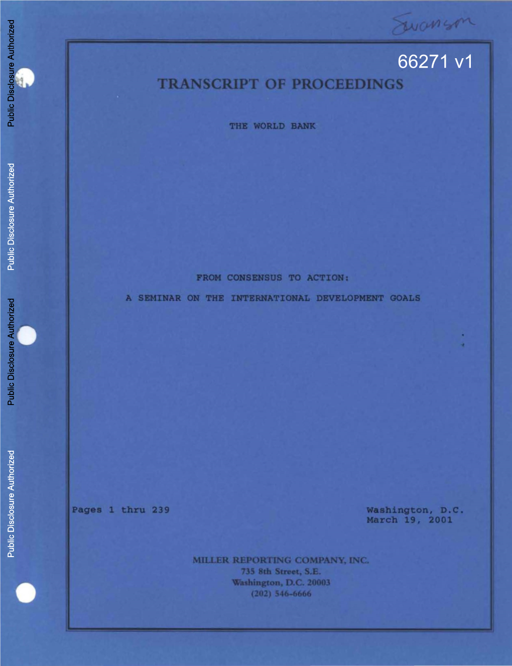 World Bank Document