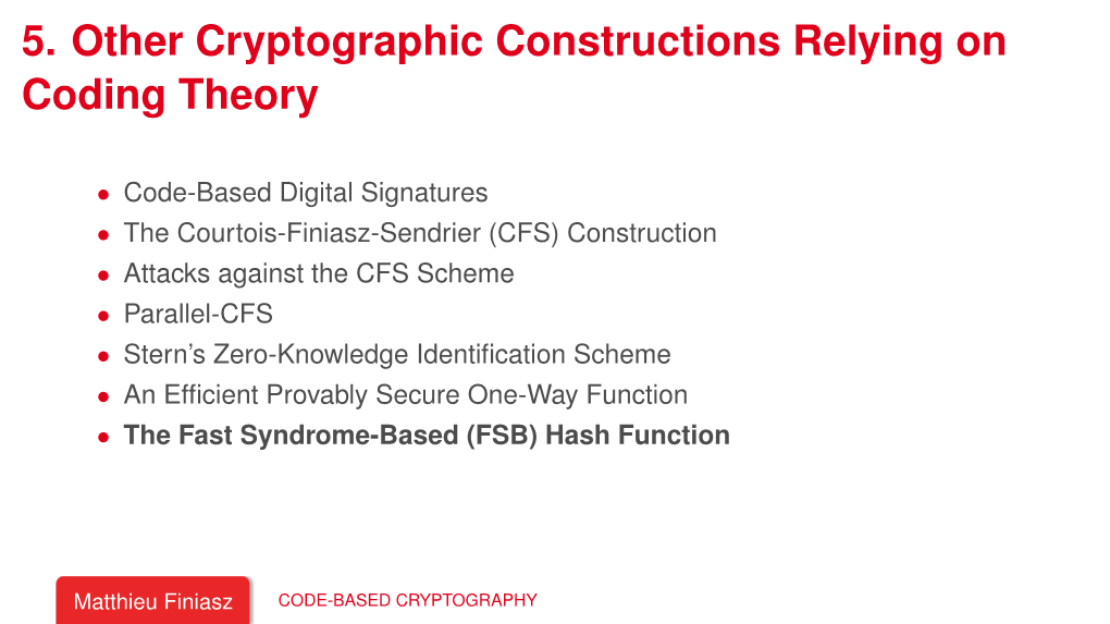 Code-Based Cryptography