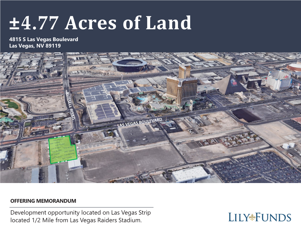 4.77 Acres Las Vegas Blvd