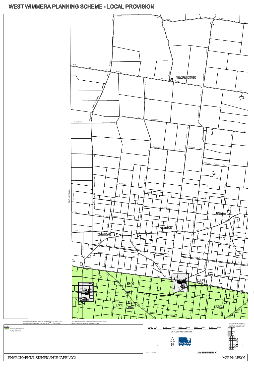 Local Provision West Wimmera Planning Scheme