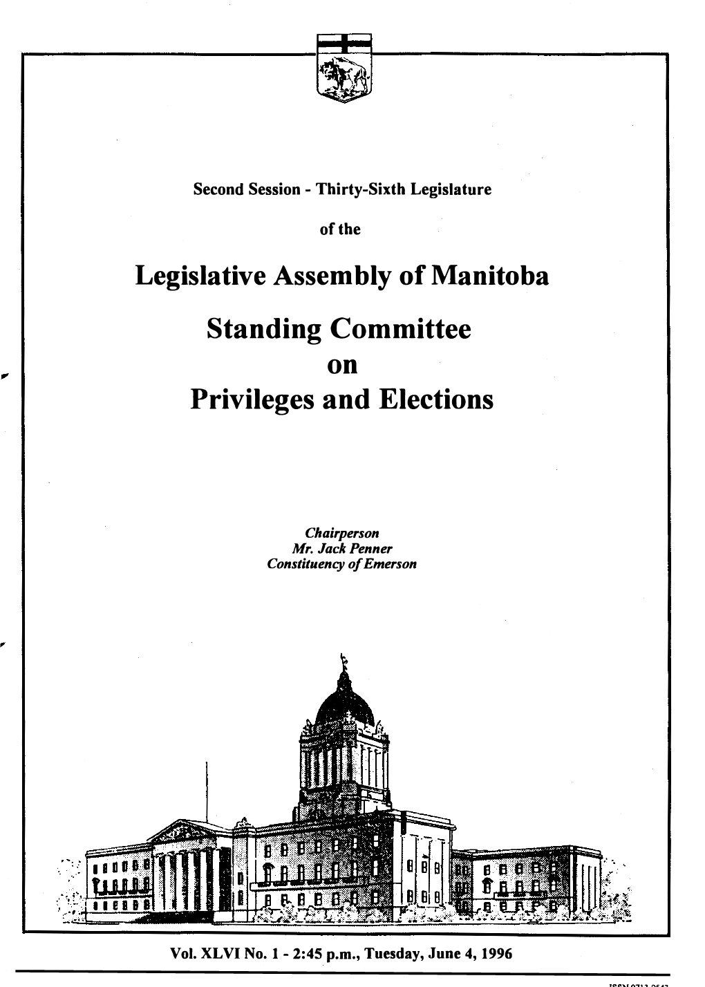 Legislative Assembly of Manitoba Standing Committee on Privileges