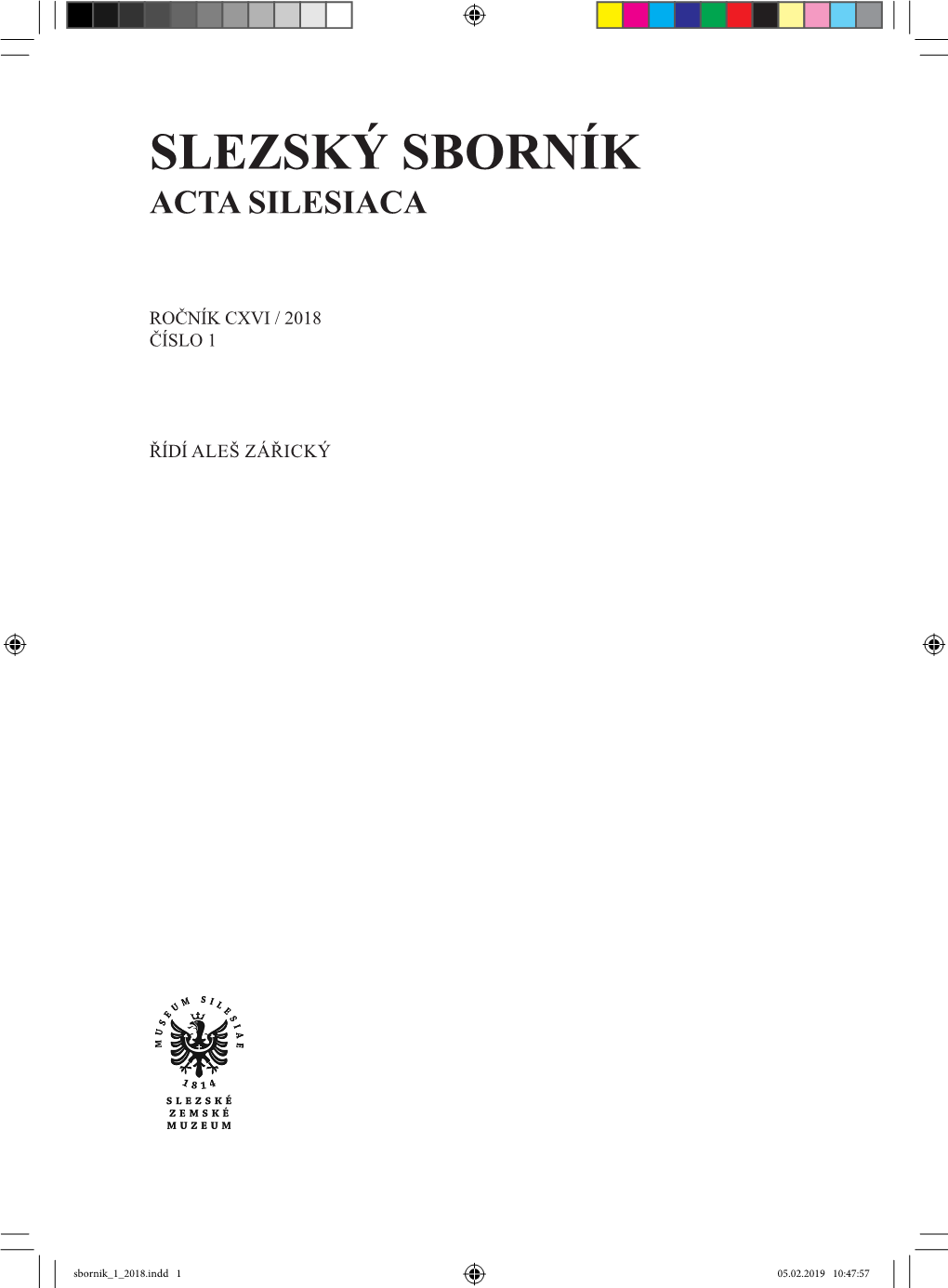 Slezský Sborník Acta Silesiaca