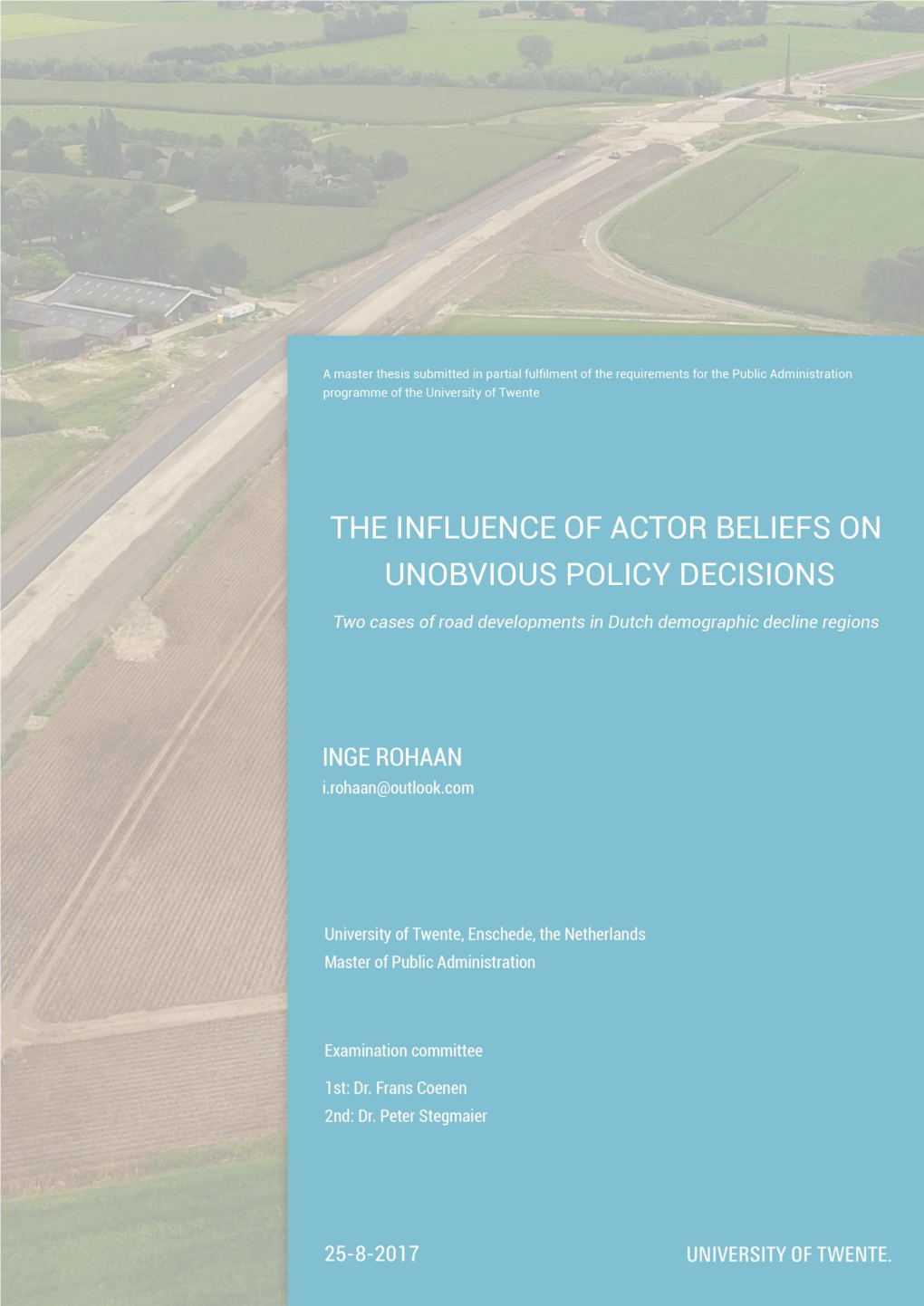 5. the Role of Road Development, Accessibility and Mobility in Developments of Demographic Decline