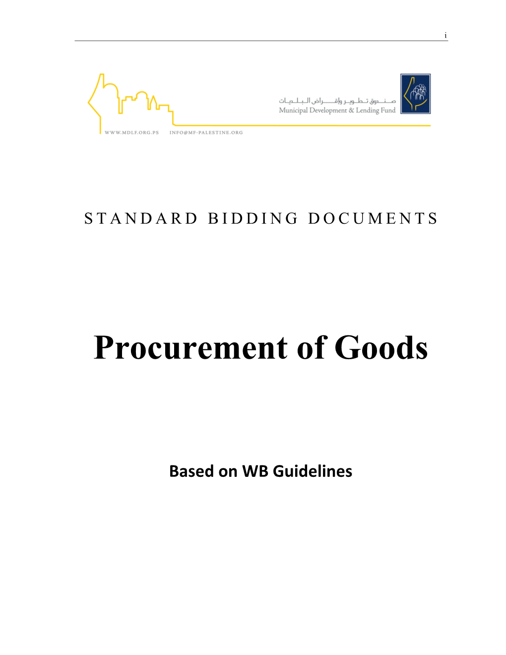 Standard Bidding Documents s8