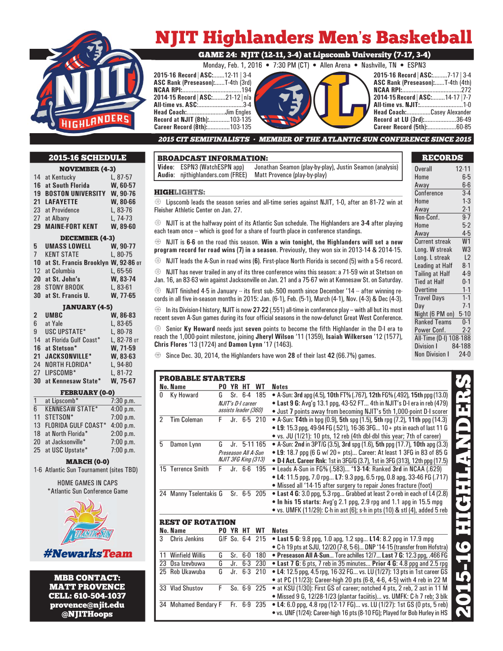 2015-16 NJIT Game Notes-G24-LU.Indd