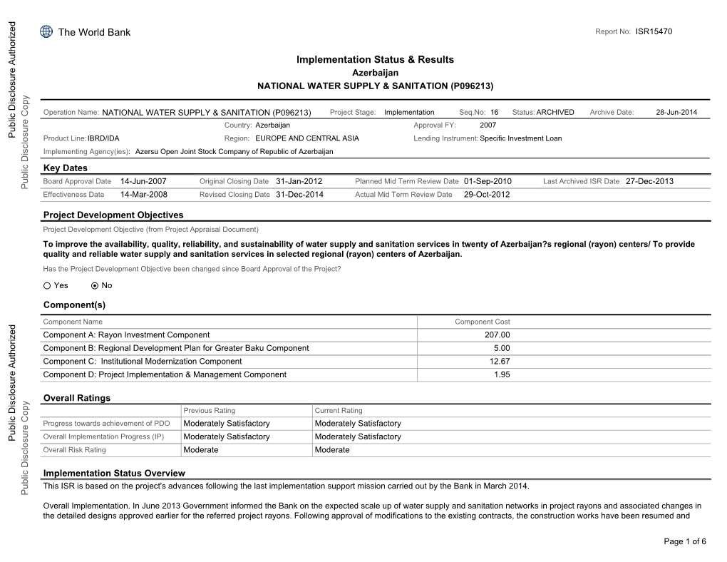 Implementation Status & Results