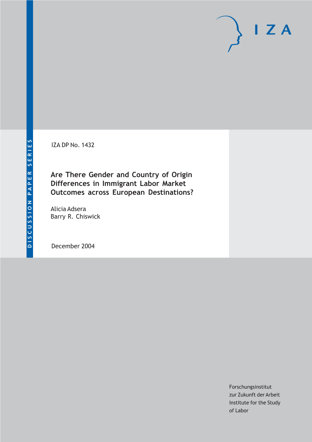 Are There Gender and Country of Origin Differences in Immigrant Labor Market Outcomes Across European Destinations?