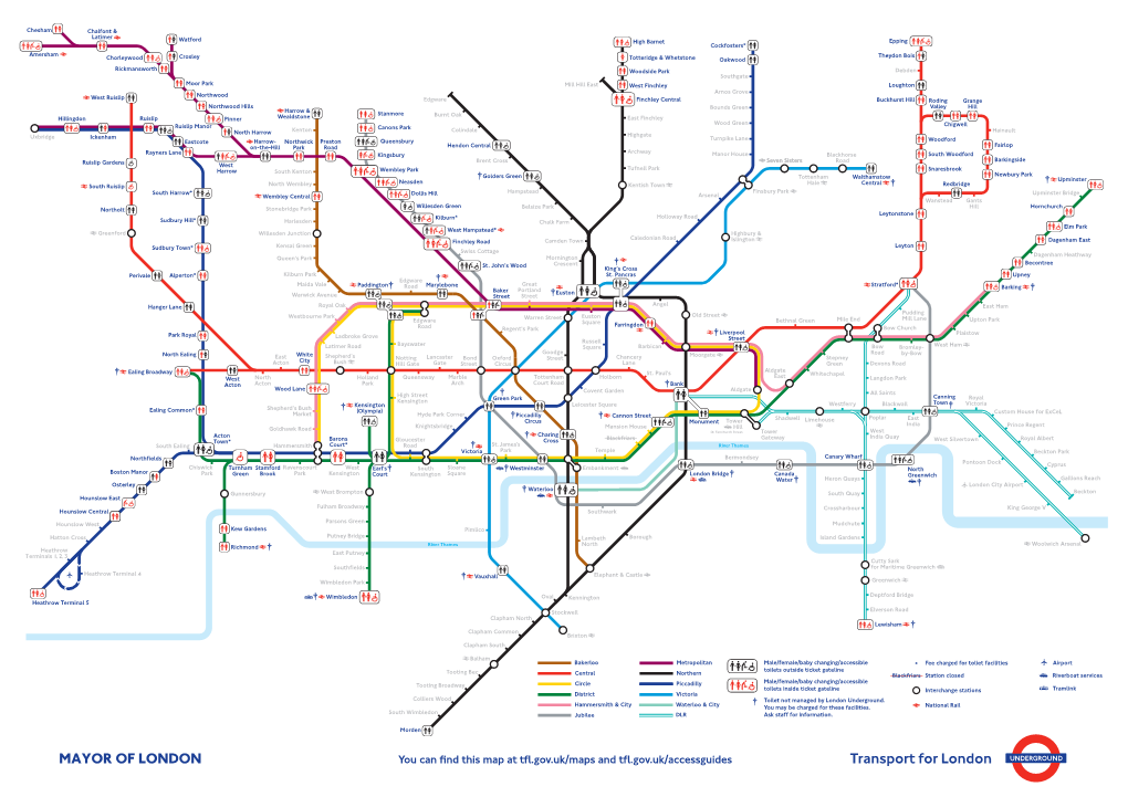 Toilet Facilties Tube Guide