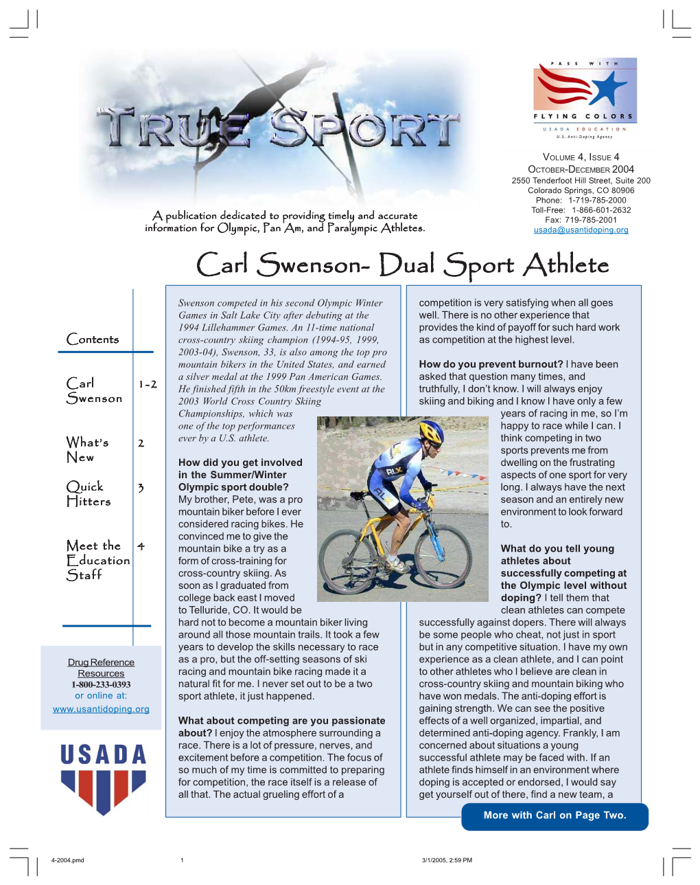 True Sport, October-December 2004