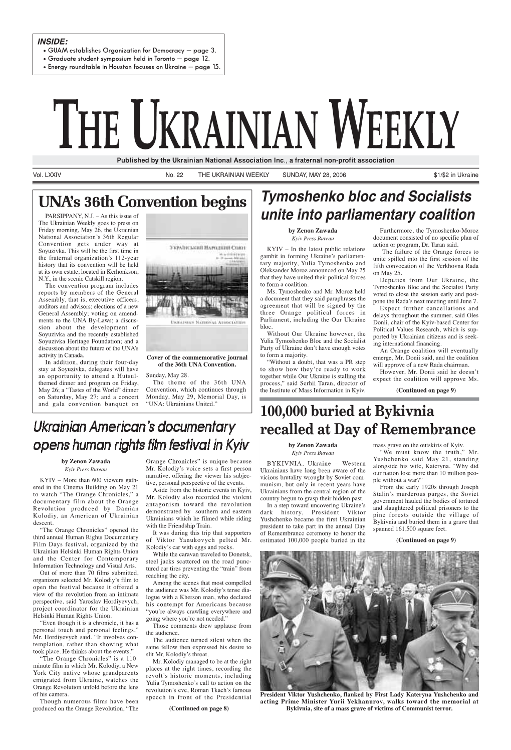 The Ukrainian Weekly 2006, No.22